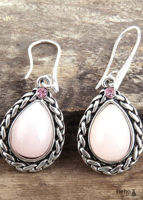 Boho Earrings, RH Dangle Earrings, Black Silver